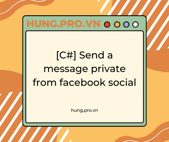 Send a message private from facebook social