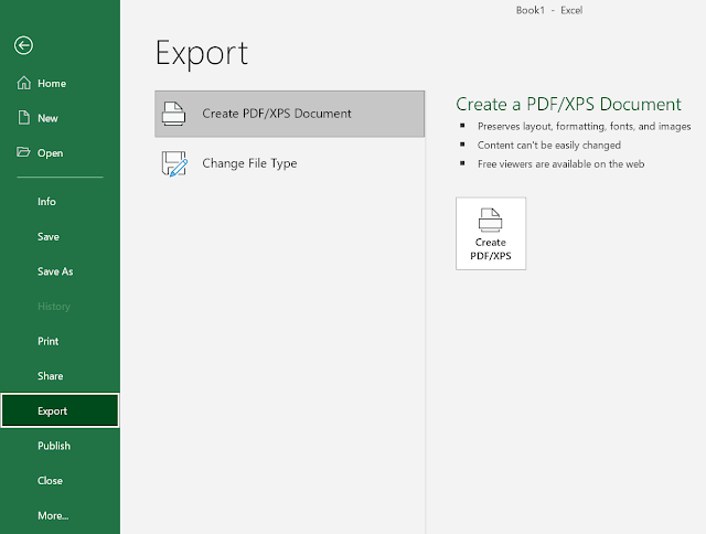 Exporting to PDF in Excel