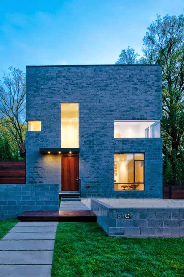 Minimalist Cube House Design With Natural Rock Gray Color More ...