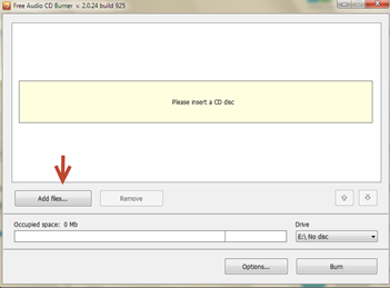 วิธี burn audio file ลง cd