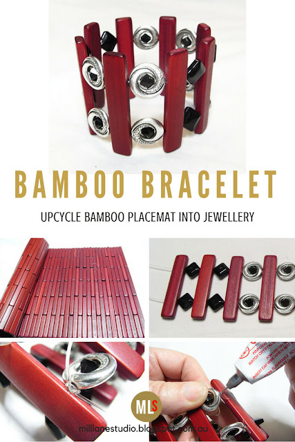 How to upcycle a bamboo placemat into a smart bracelet tutorial sheet