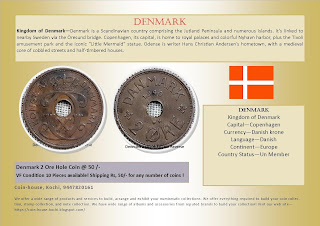 Denmark 2 Ore Hole Coin @ 50 /-