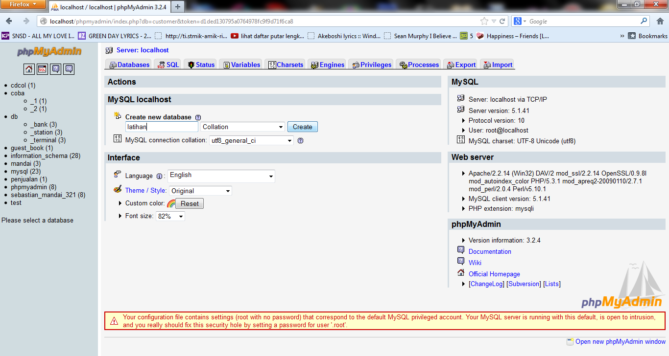 MEMBUAT DATABASE SERTA TABEL MENGGUNAKAN XAMPP