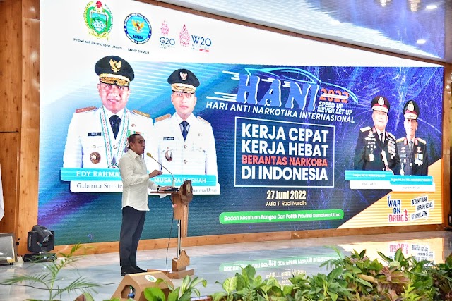 Gubernur Edy Rahmayadi Serahkan Dana Hibah Rp2 Miliar ke BNN