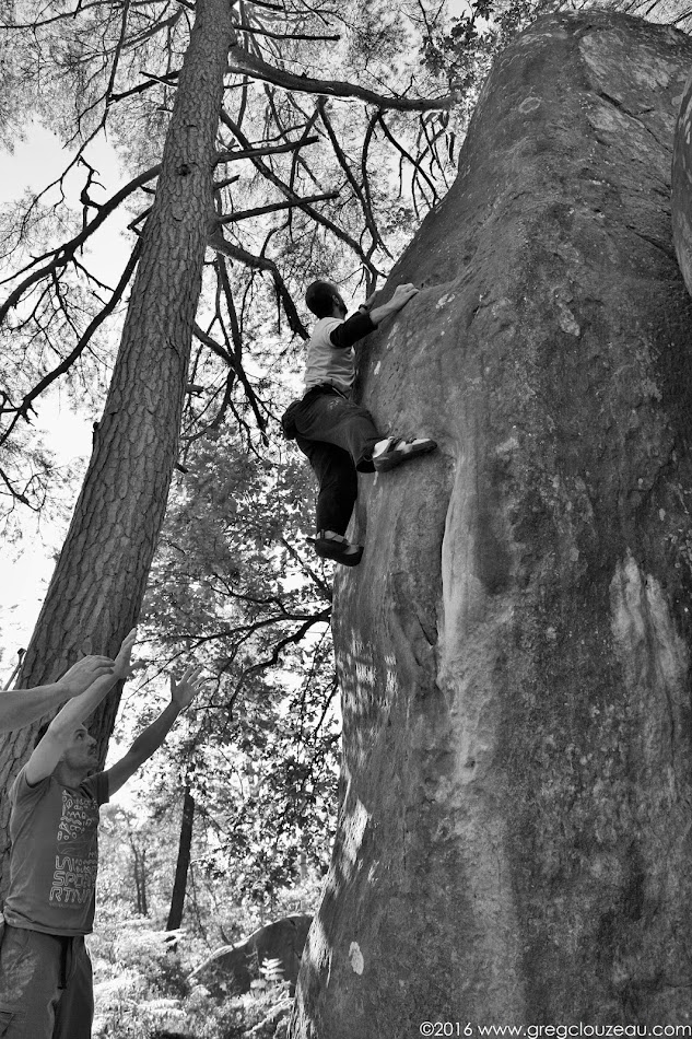 Mathieu à l'assaut du Carré d'As, 6C, Cuvier, (C) Greg Clouzeau