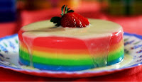 Cara Membuat Puding Pelangi Rainbow