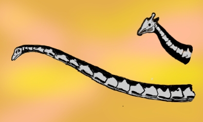 恐竜の話題 17 ながーい 長い恐竜の首 キリンの首が竜脚類の首ほど長くなれない訳