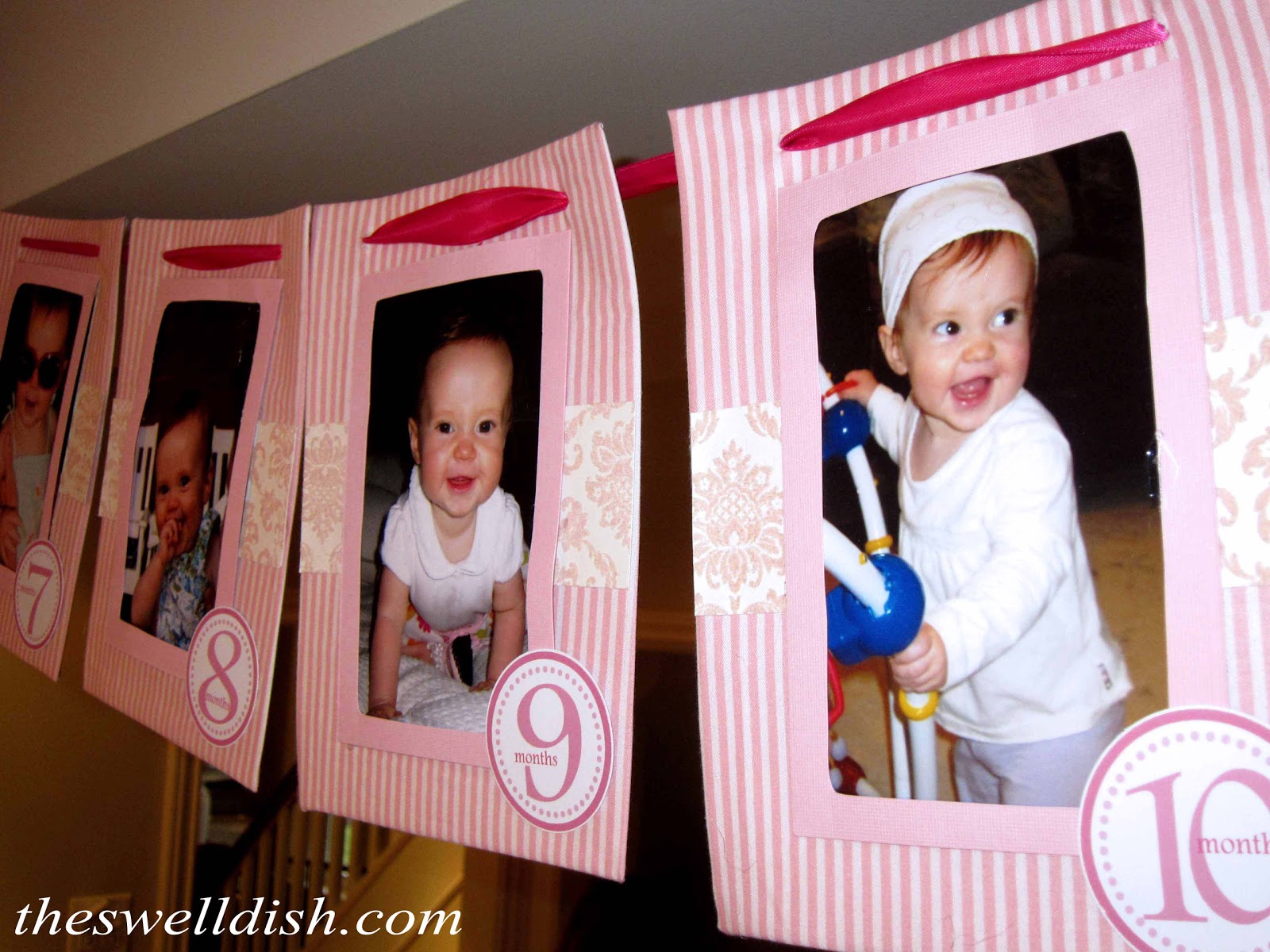 The Swell Dish Sweet Shoppe First  Birthday  Month Banner  