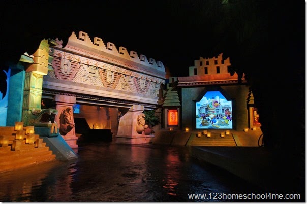 Three Caballeros Mexican Donald Ride in Epcot Disney World