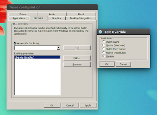 winecfg dbghelp Ubuntu