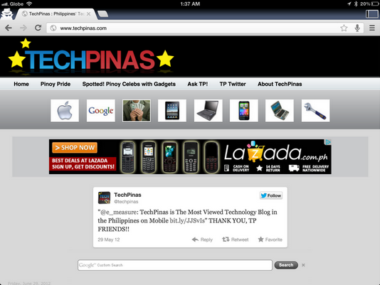 google chrome for ipad