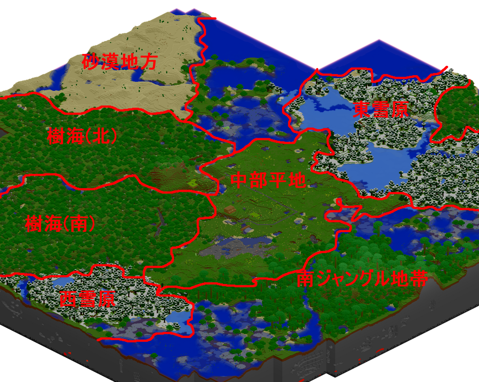 Kikkichanのminecraft生活 ワールドマップ12年11月13日版