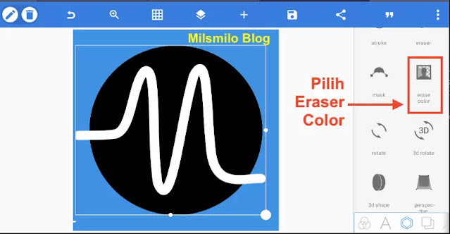 Cara membuat logo favicon keren untuk blog dan website di Pixellab pada HP android