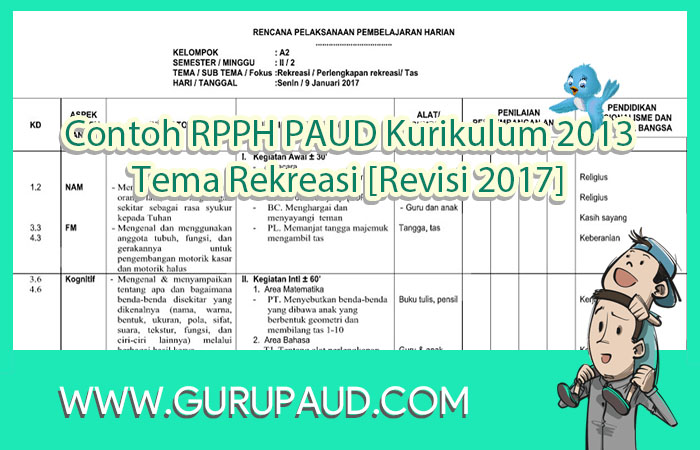 RPPH Tema Rekreasi