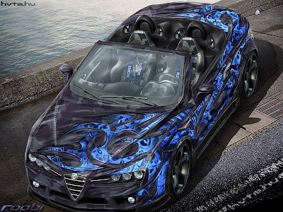 Alfa Romeo Spider Airbrushing Design Fast Car