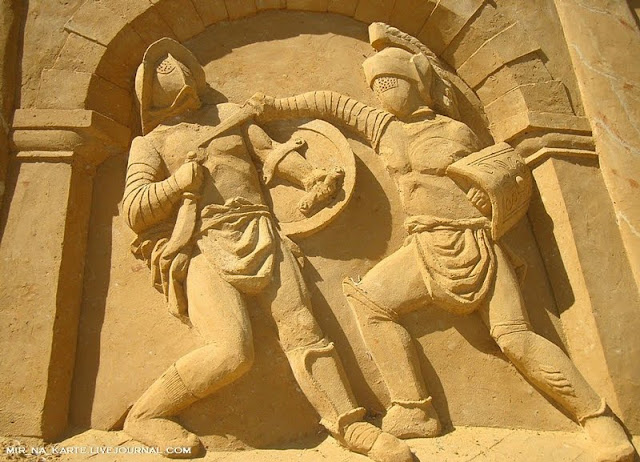 Amazing: Great Roman Empire Sand Sculpture Exhibition in Russia