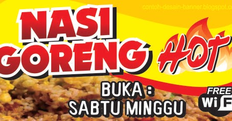 Spanduk Nasi Goreng Hot Free WiFi