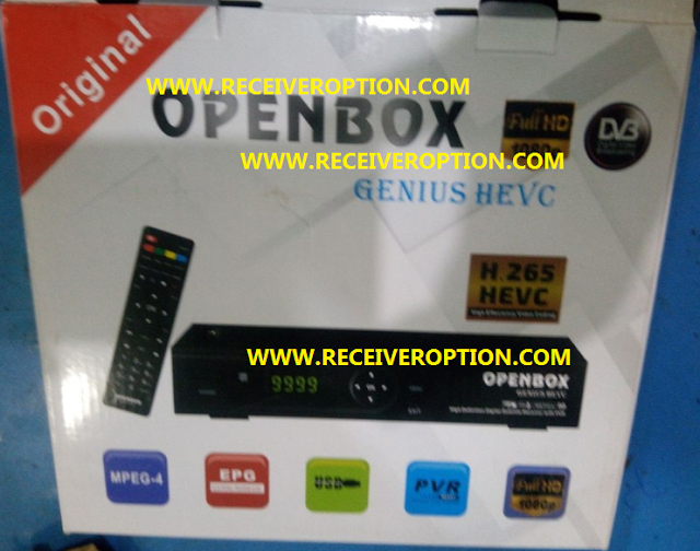 OPENBOX GENIUS HEVC HD RECEIVER POWERVU KEY NEW SOFTWARE BY USB