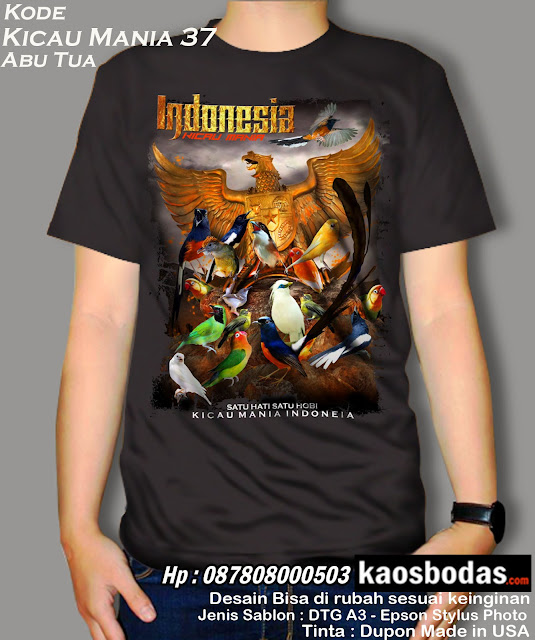 Supplier kaos burung kicau mania, Lovebird, Murai, Kenari, Pleci, Cucak Ijo, Kacer, Untuk Team dan pribadi. Desain Keren, Lucu, Unik, 3D, BERGARANSI