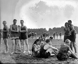 vintage picture beach