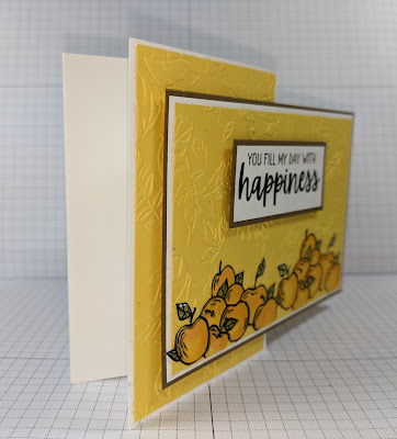 Cheerful Basket stampin up fun fold card