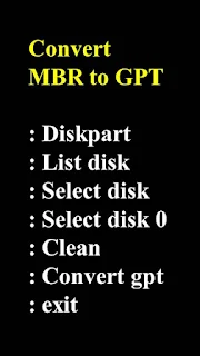 Convert MBR To GPT