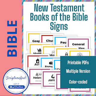New Testament Books of the Bible signs | scriptureand.blogspot.com