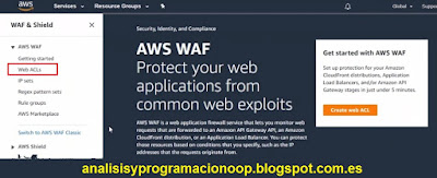 firewall de aplicaciones web WAF de AWS