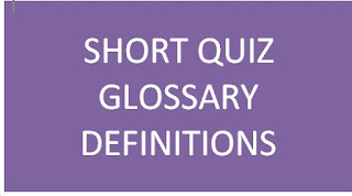 Communication skills definitions or short quizes or glossary