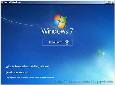 Install Windows 7