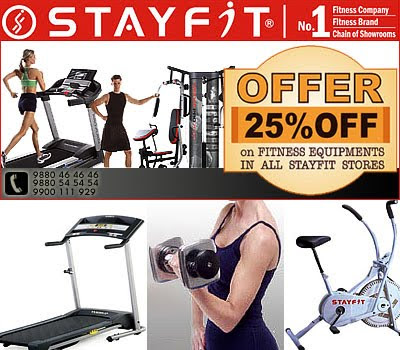 25% Off on Fitness Equipment in Stayfit World at Koramangala, Bengaluru.
