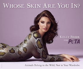 Kelly Brook Unveils PETA Campaign
