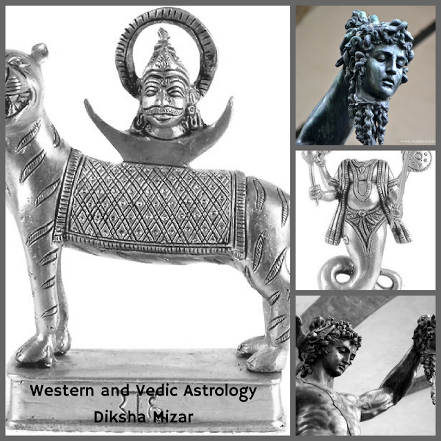 indian and greek myths, taurus scorpio, rahu mahadasha, rahu ketu 2017, western and vedic astrology, myths medusa perseus