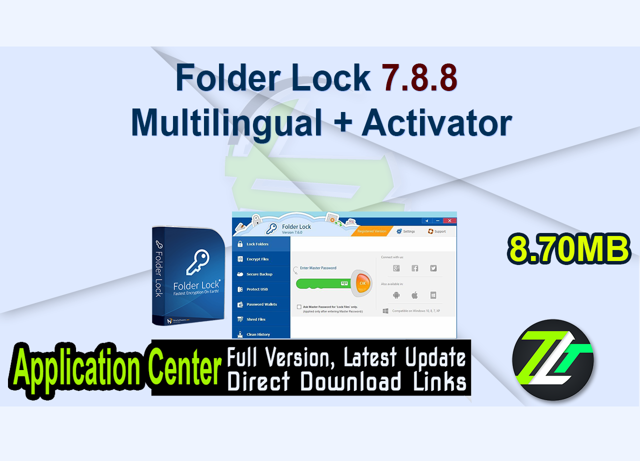 Folder Lock 7.8.8 Multilingual + Activator