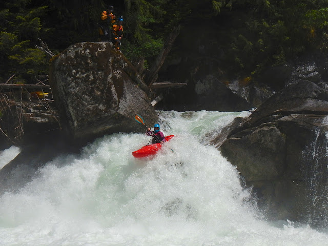 adrian wigston, scott waidelich, ellie wheat, jon dufey, kokatat, ronin pro, maximus prime, dagger, dagger nomad 8.5, top tye creek, skykomish river, box drop, log choke falls, paranoia, godzilla, carnage, gnar