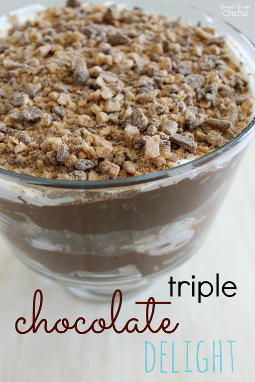 Triple Chocolate Delight from GingerSnapCrafts.com #KraftEssentials #shop #cbias