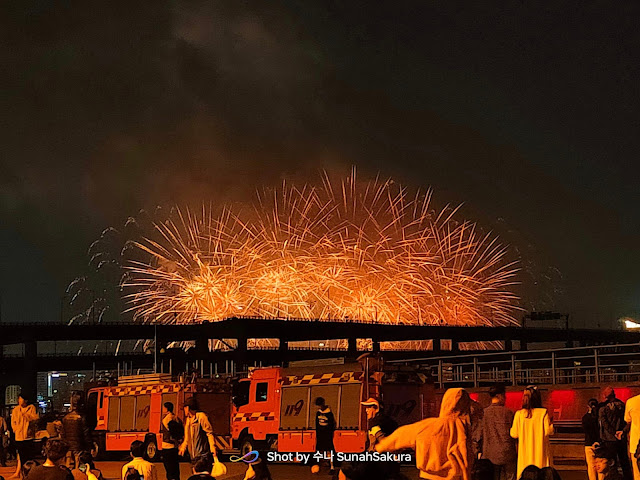 Tengok Busan Fireworks Festival 2023 dari Yongho Starlight Park, Nam-gu