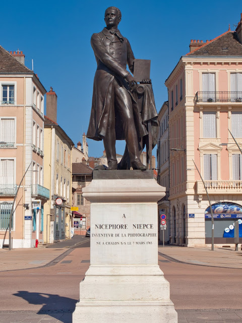 Chalon-sur Saône, Nicéphore Niépce, inventeur, photo, statue