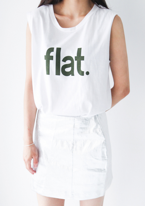 FLAT Print Sleeveless Shirt