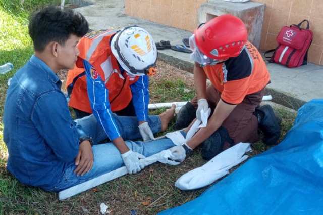 Pramuka Kwarcab 12 Latihan Siaga Bencana