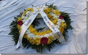 flores para funeral 100,00