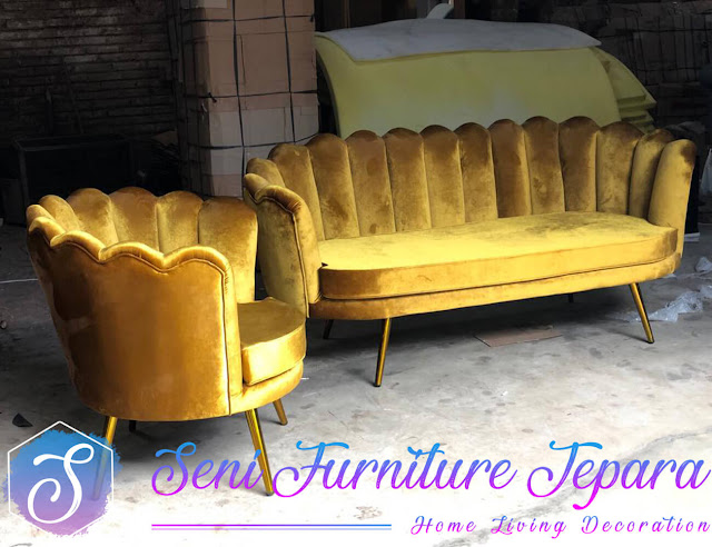 Sofa Tamu Kerang Minimalis Modern Style Best Sale SF-0163