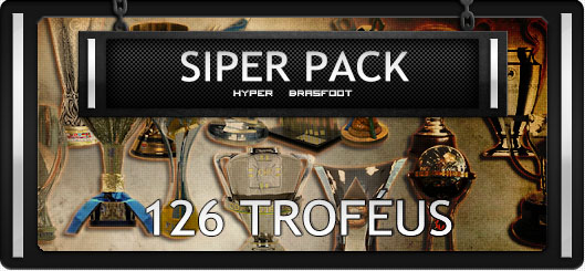 Super Pack de Troféus (126 ligas), brasfoot 2017, brasfoot 2018, mega pack trophies, hyper pack de troféus