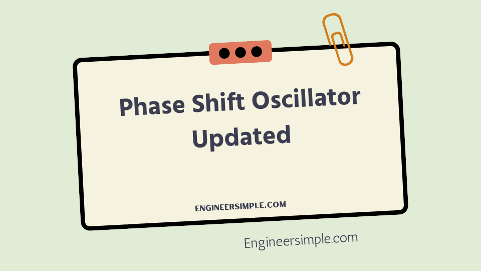 Phase Shift Oscillator Updated