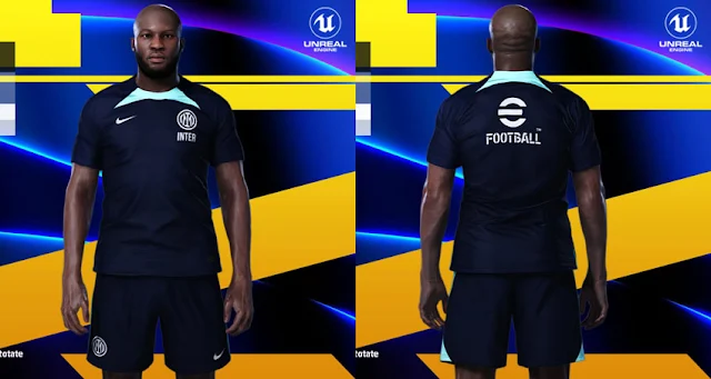 Inter Milan 22-23 Training Kit 3 version For eFootball PES 2021