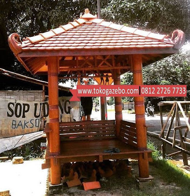 Gazebo Glugu Kayu Jepara Brubut