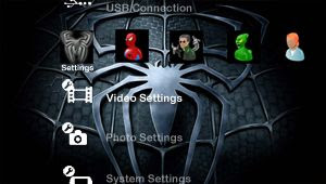 Black Spiderman PSP Theme
