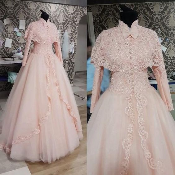 25+ Model Kebaya Pengantin Muslim Modern Terbaru 2018