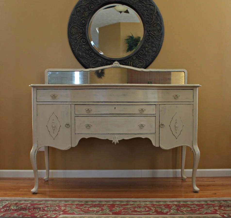 Buffet painted in Old Ochre.