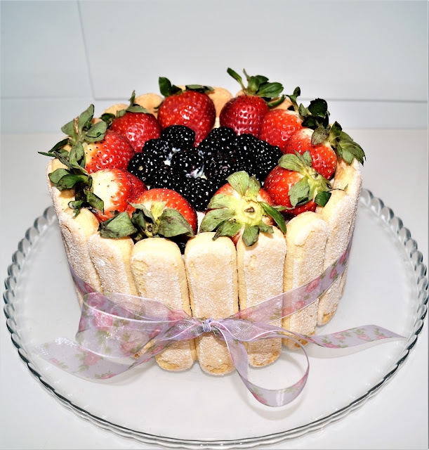 strawberry charlotte cake recipe, cake recipe